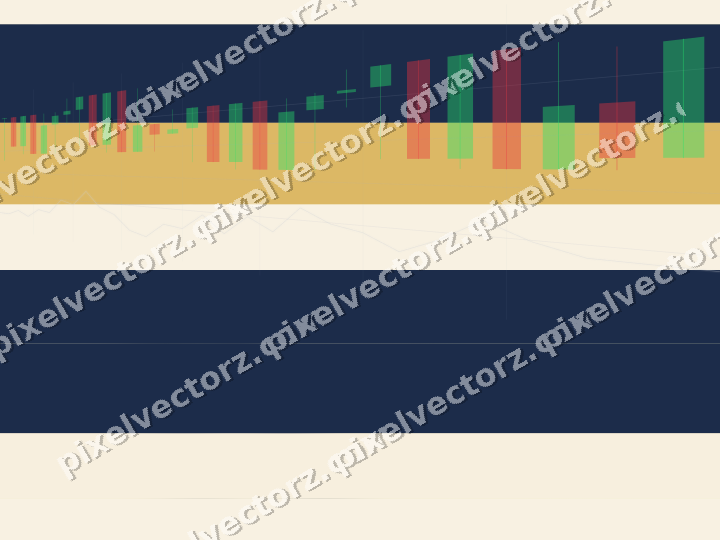 Soft pastel chart background in dark blue and amber