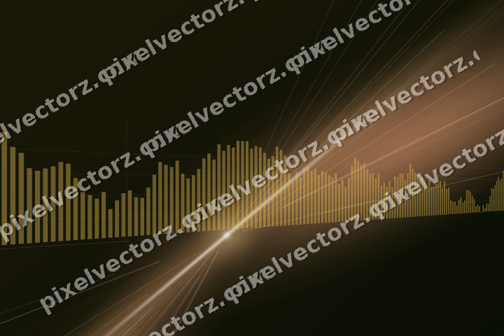 Leuchtender Neon Diagramm Hintergrund in Bernstein und Orange