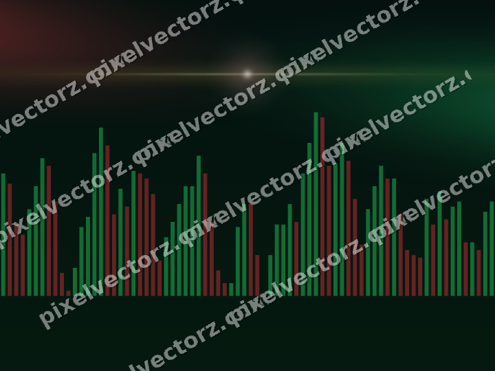 Leuchtender Neon Diagramm Hintergrund in Rot und Orange