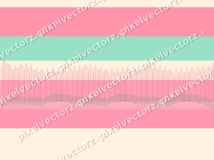 Soft pastel chart background in pale pink and pale amber