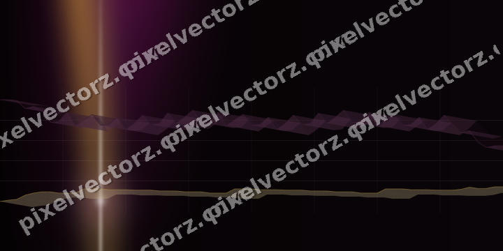 Glowing neon chart background in magenta and amber