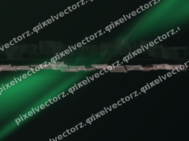 Glowing neon chart background in green and red