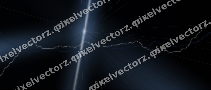 Glowing neon chart background in blue