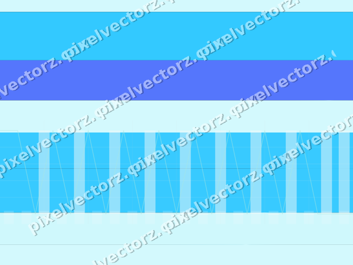 Glowing neon chart background in cyan and teal