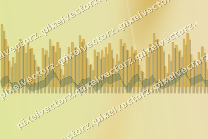 Soft pastel chart background in amber and dark green