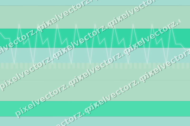 Glowing neon chart background in green and teal