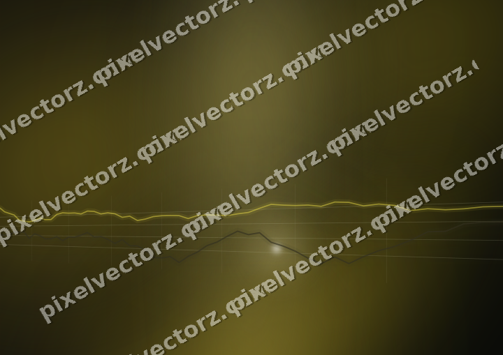 Leuchtender Neon Diagramm Hintergrund in Bernstein und Gelb