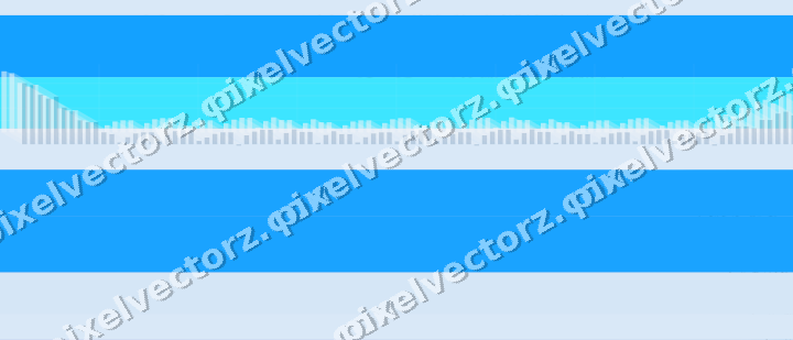 Soft pastel chart background in cyan and blue