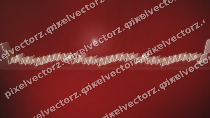Glowing neon chart background in red and green