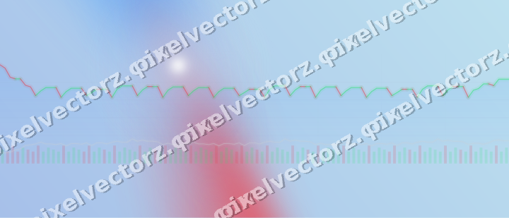 Soft pastel chart background in blue and red