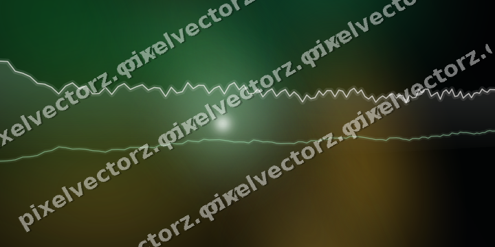Glowing neon chart background in green and amber