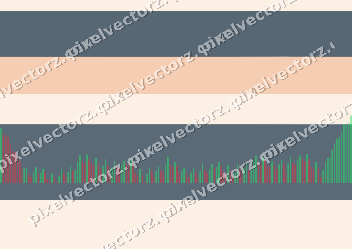 Glowing neon chart background in blue and orange