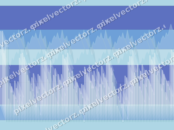 Glowing neon chart background in blue and cyan