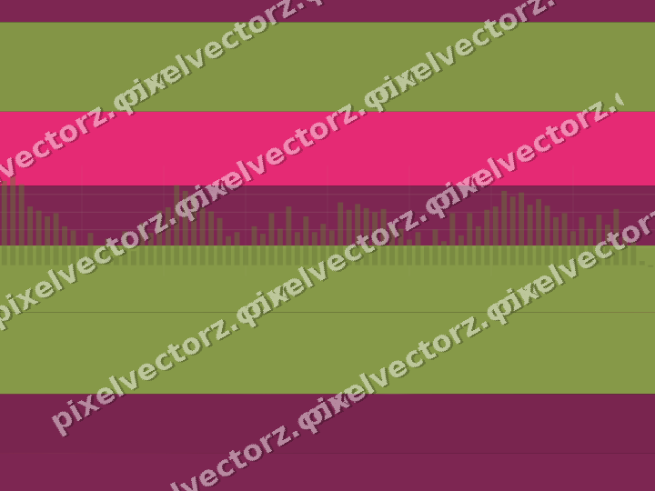 Glowing neon chart background in lime and pink
