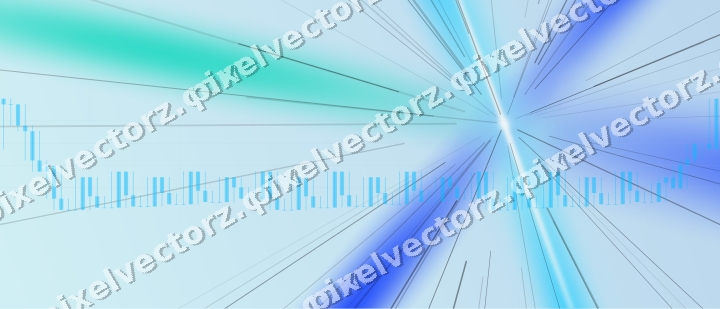 Soft pastel chart background in cyan and teal