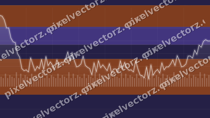 Soft pastel chart background in orange and blue