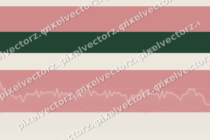 Soft pastel chart background in red and dark green