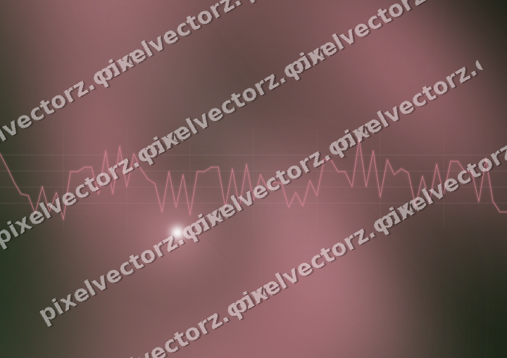 Glowing neon chart background in pink and dark lime