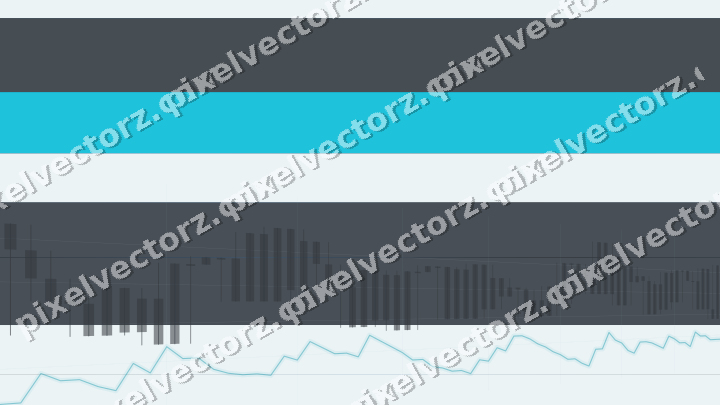 Glowing neon chart background in blue and teal