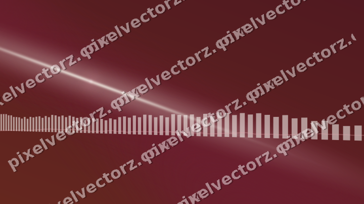 Glowing neon chart background in dark pink and red