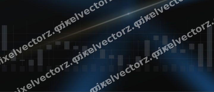 Glowing neon chart background in blue and amber