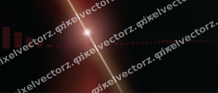 Glowing neon chart background in red and green