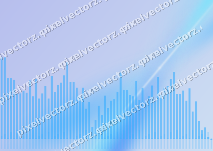 Soft pastel chart background in cyan and blue