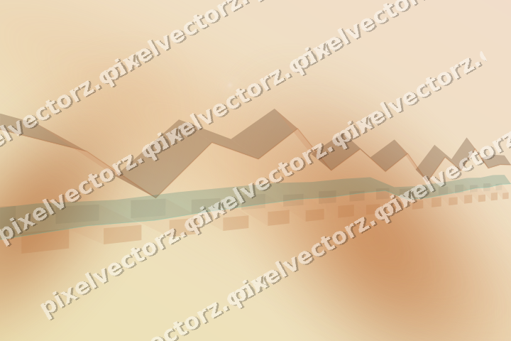 Soft pastel chart background in orange and teal
