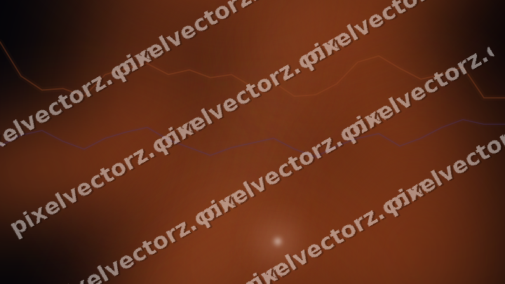 Glowing neon chart background in orange and blue