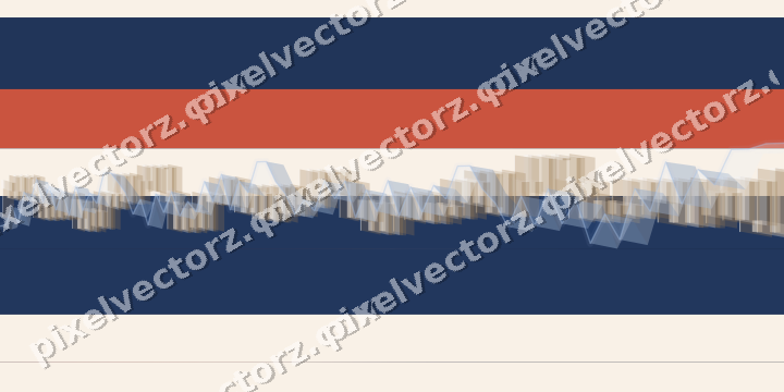 Glowing neon chart background in dark blue and red
