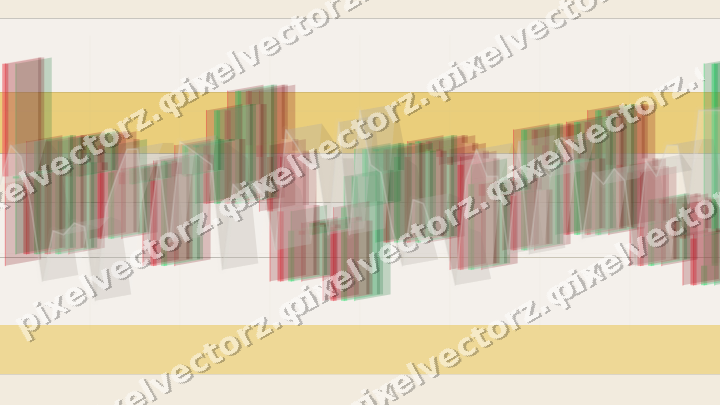 Glowing neon chart background in amber and orange