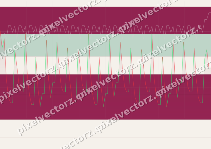 Glowing neon chart background in dark pink and green