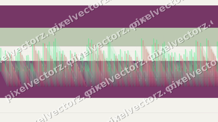 Glowing neon chart background in magenta and lime