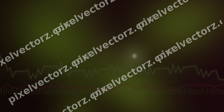 Glowing neon chart background in lime and pink