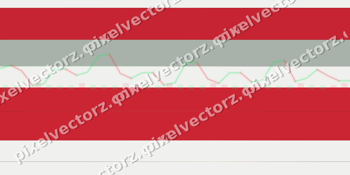 Glowing neon chart background in red and green