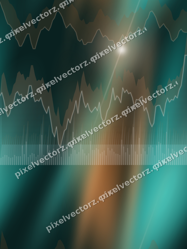 Nahtloser Neon Diagramm Hintergrund in Orange und Petrol