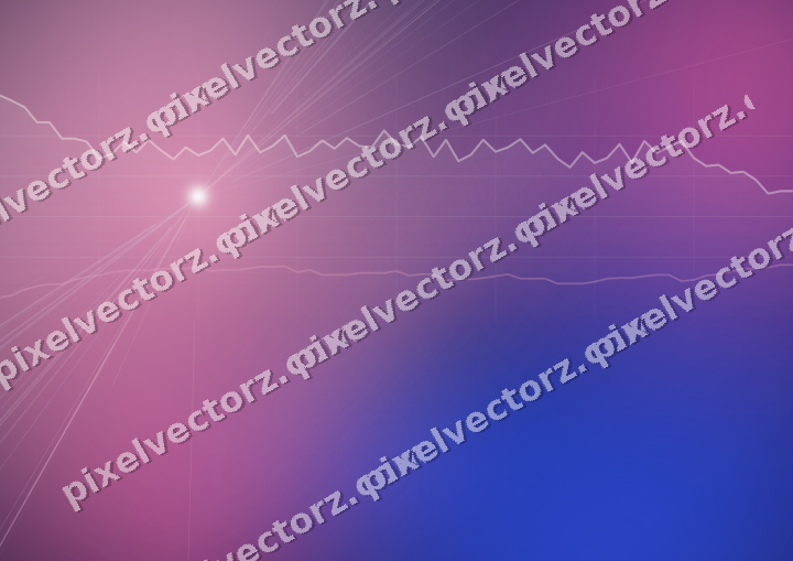 Glowing neon chart background in pink and blue