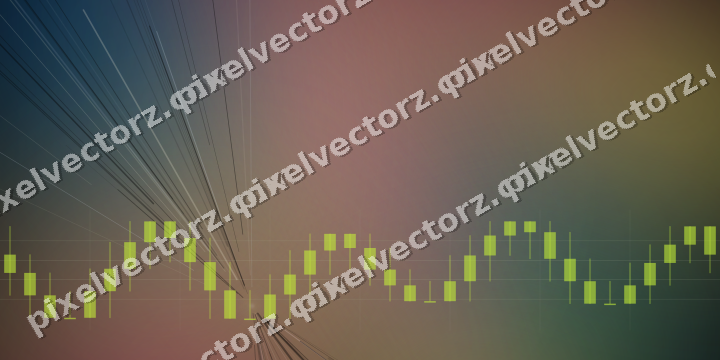 Glowing neon chart background in lime and amber