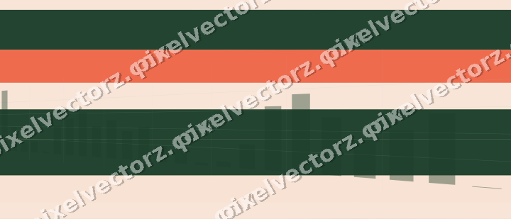 Soft pastel chart background in dark green and red