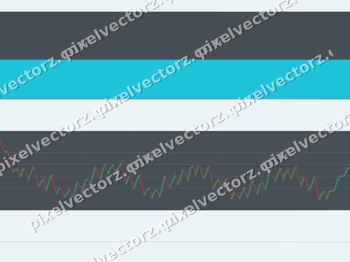 Glowing neon chart background in blue and teal