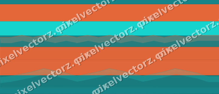 Glowing neon chart background in orange and teal