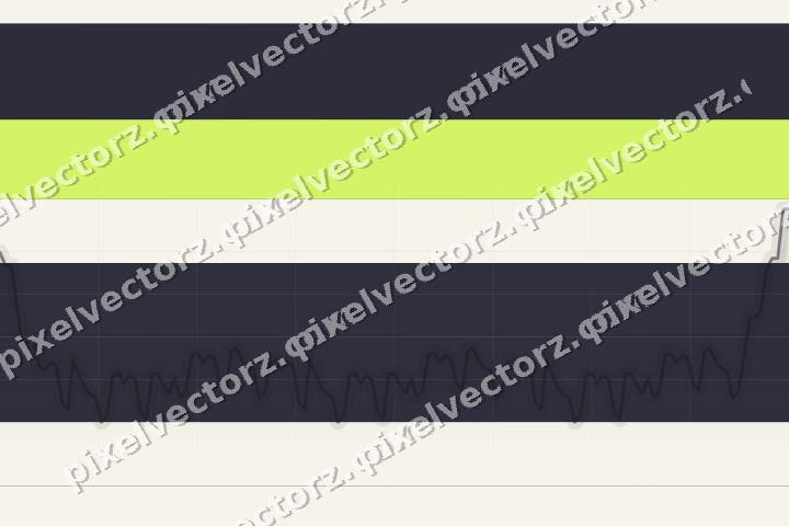Glowing neon chart background in purple and lime