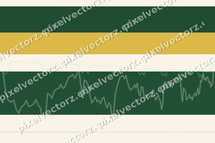 Glowing neon chart background in green and amber