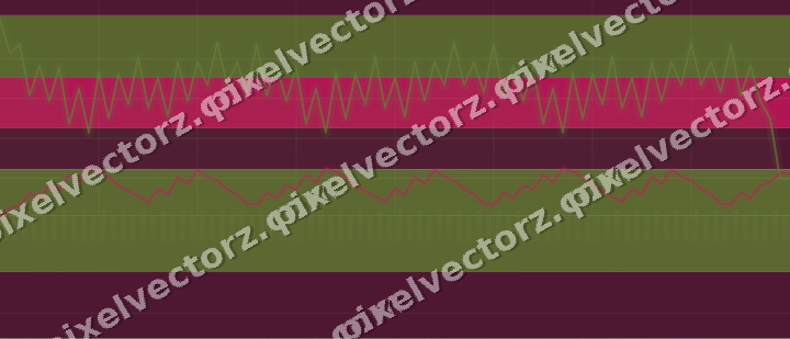 Soft pastel chart background in lime and pink