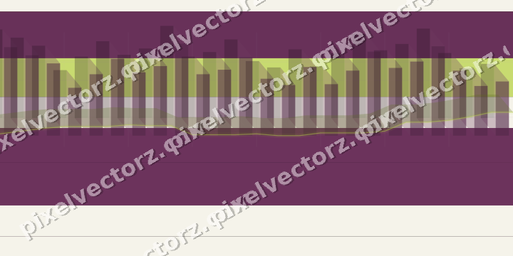 Glowing neon chart background in magenta and lime