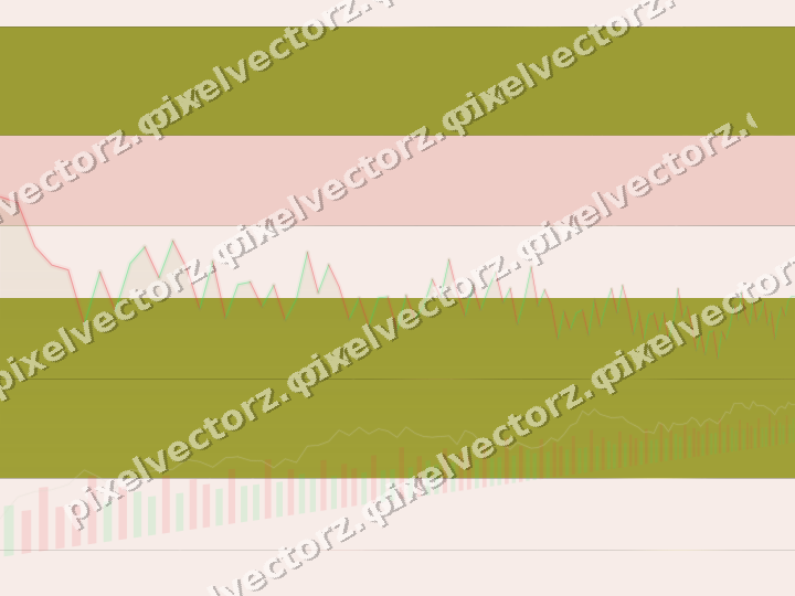 Glowing neon chart background in yellow and red