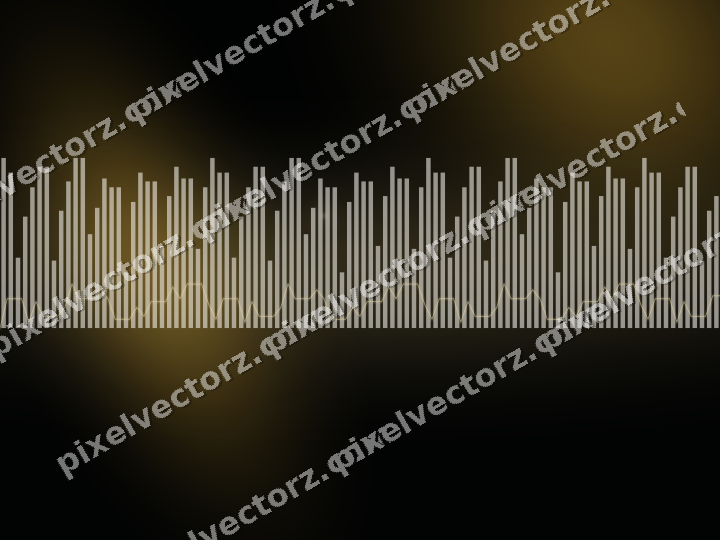 Glowing neon chart background in amber and green