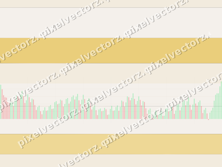 Glowing neon chart background in amber and orange