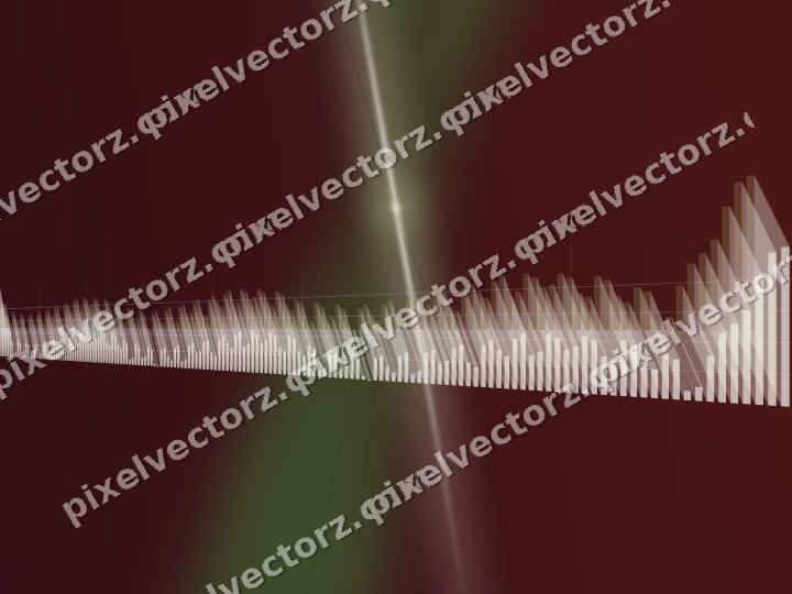 Glowing neon chart background in dark lime and dark pink