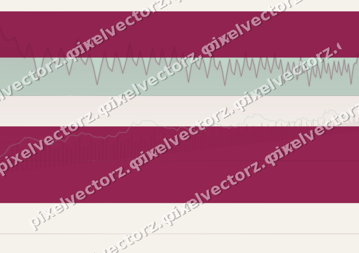 Glowing neon chart background in dark pink and green